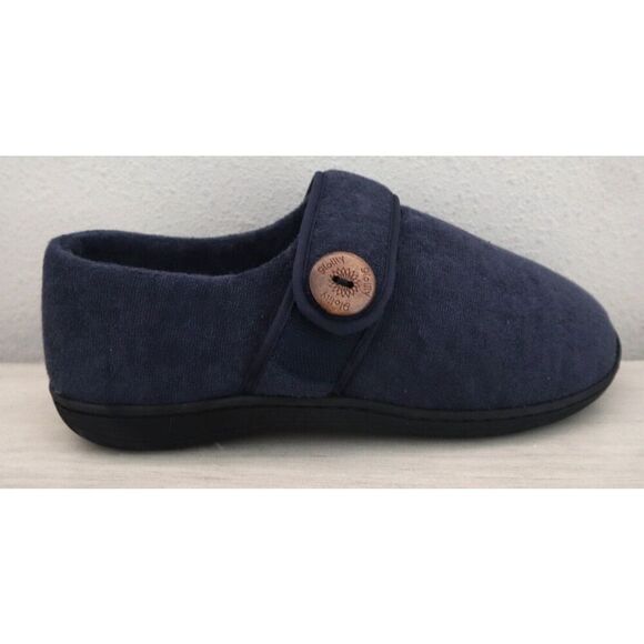 Glolily WMN Sz 10M Navy Kelly Faux Shearling Lined Indoor/Outdoor Comfy Slippers - Picture 8 of 16